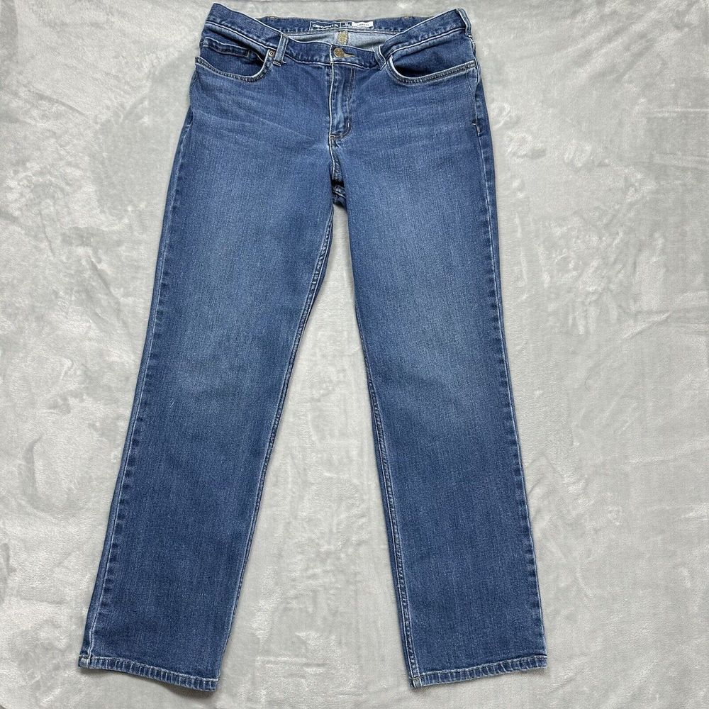Carhartt Blue Boot Cut Jeans Durable Denim